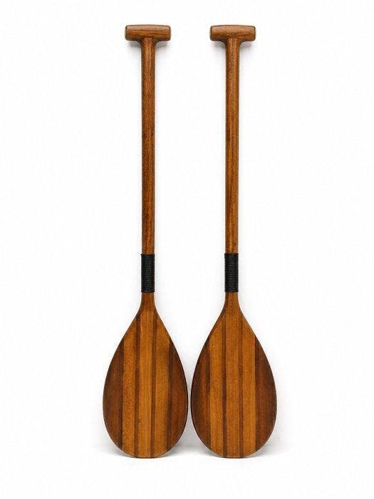 Roeispanen en peddels (2) - Hout, Antiek en Kunst, Kunst | Designobjecten