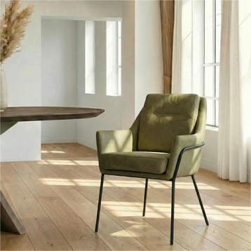 Leren eetkamerstoel Mix, Ophalen of Verzenden, Nieuw, Leer, Bohemian, Industrieel, Modern, Scandinavisch