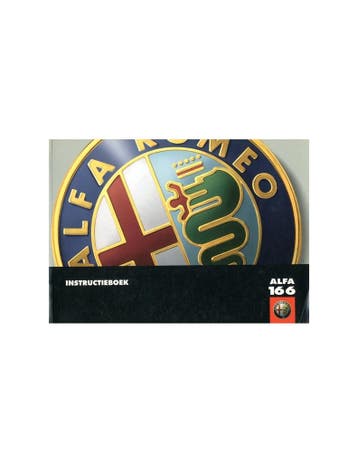 1998 ALFA ROMEO 166 INSTRUCTIEBOEKJE NEDERLANDS, Ophalen of Verzenden