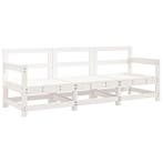 Loungeset Grenenhout Wit | Tweede Kansje | Nu Direct!, Tuin en Terras, Verzenden, Nieuw, Hout, Loungeset