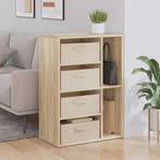vidaXL Dressoir met lade Sonoma Eik 60 x 33,5 x 84 cm, Verzenden
