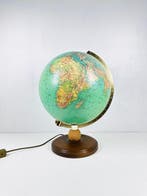 JRO - Globe tafellamp - Verlichte bureaaglobe met koperen