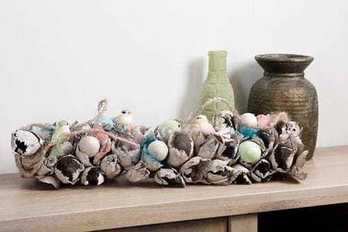 Cacho coco halve dadelstronk wit gewassen ca. 60-70 cm 1, Maison & Meubles, Accessoires pour la Maison | Plantes & Fleurs artificielles