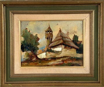 Stanislav Stasa Belozanski (1900-1992) - Rural scene with