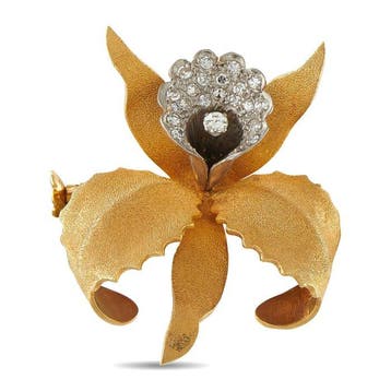 Ensemble de bijoux 3 pièces - 18 carats Ensemble broche et