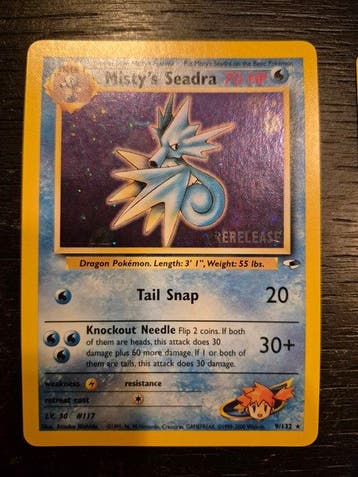 Pokémon - 3 Card - Aerodactyl, Léviator, Seadra, Nieuw