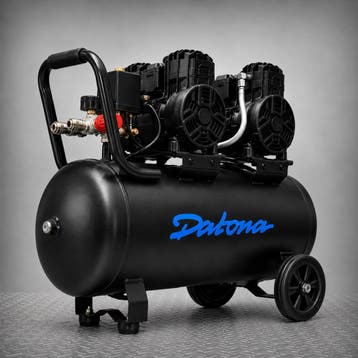 Datona Stille compressor 50L - Olievrij en verrijdbaar -, Ophalen of Verzenden, Nieuw