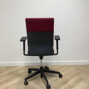 Wilkhahn Neos ergonomische bureaustoel, Bordeauxrood - zwart, Ergonomisch, Gebruikt, Bureaustoel