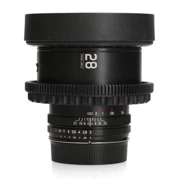 Zeiss Prime Circle XT Cine-Mod 28mm f/2 - Canon EF, Ophalen of Verzenden