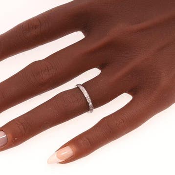 Zonder minimumprijs - Ring - 18 karaat Witgoud - 0.64ct. tw., Nieuw