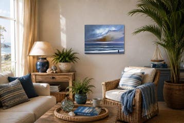 Michel Suret-Canale (XX-XXI) - Bord de mer en Bretagne, Antiquités & Art, Art | Peinture | Moderne