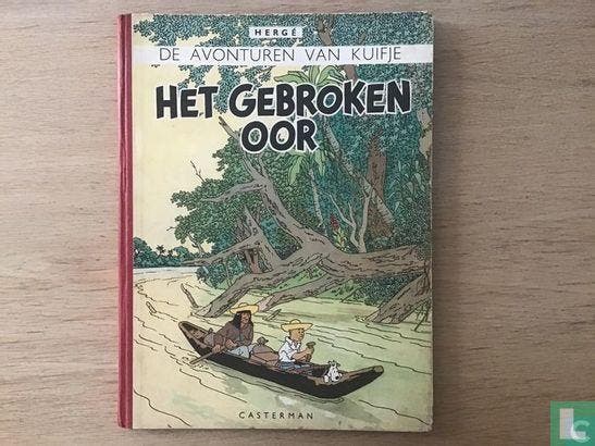 Kuifje - Het gebroken oor - 1946, Livres, BD, Envoi