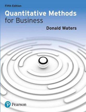 Quantitative Methods for Business 9780273739470, Verzenden, Waters Donald