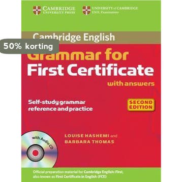 Cambridge Grammar for First Certificate With Answers and, Verzenden, Louise Hashemi