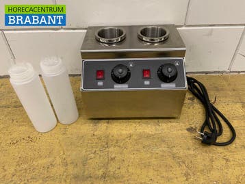 HCB Stainless Steel Sauce Warmer Bottle warmer 2 x 950 ml, Articles professionnels, Verzenden