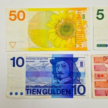 Nederland. - 4 Banknotes Gulden 1983, 1989, 1968, 1973 -
