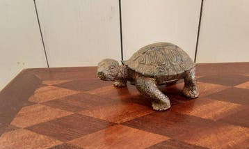 Figuur - P. Chenet - Schildpad - 13,5 cm - Brons