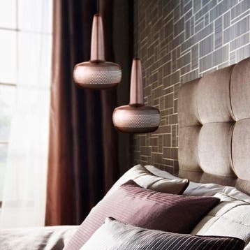 Hanglamp brushed copper | Umage Clava | lampenkap, Overige kleuren, 25 tot 50 cm, Verzenden, Nieuw
