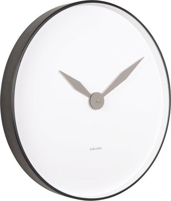 2dekans | Karlsson Wandklok Albatross - Ø50cm - Wandklok, Maison & Meubles, Accessoires pour la Maison | Autre, Enlèvement ou Envoi
