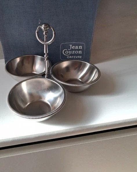 Jean Couzon - Plat - inox - Pas de RP, Antiquités & Art, Curiosités & Brocante