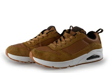 Skechers Sneakers in maat 45 Bruin, Kleding | Heren, Bruin, Verzenden, Zo goed als nieuw, Skechers