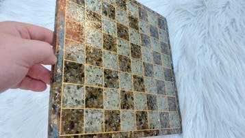 Jeu déchecs - A Quality Labradorite (Italy), A Quality