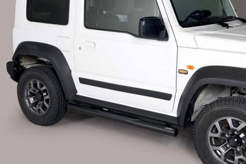 Side Bars | geschikt voor Suzuki | Jimny 18- 3d suv. | zwart, Verzenden