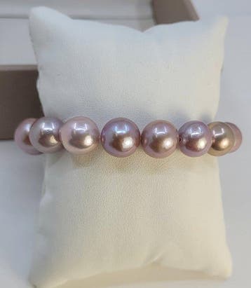 Zonder minimumprijs - Armband 11x13,5 mm paarse Edison, Nieuw