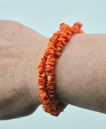 Koraal - Zilver - Armband - CORALLO MEDITERRANEO