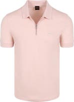 BOSS Passerzip Half Zip Polo Roze maat Maat 48/50 (M) Heren, Vêtements | Hommes, Polos, Verzenden