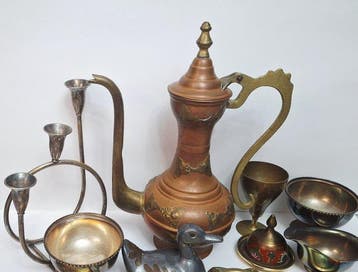 Tetera,Velero, abridor.... - Asbak (16) - Metaal - Oude