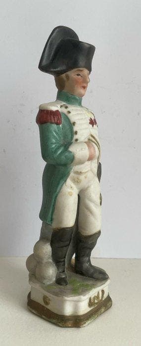Beeldje, Statuette en biscuit polychrome représentant, Antiek en Kunst