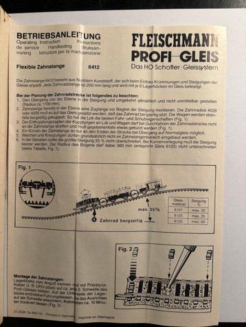 Fleischmann H0 - 6412 - Voie ferrée pour trains miniatures, Nieuw