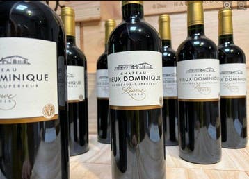 2016 Chateau Vieux Dominique - Bordeaux - 6 Bouteilles (0,75, Verzamelen, Nieuw