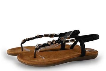 Dolcis Sandalen in maat 41 Zwart, Dolcis, Verzenden, Zwart, Sandalen of Muiltjes