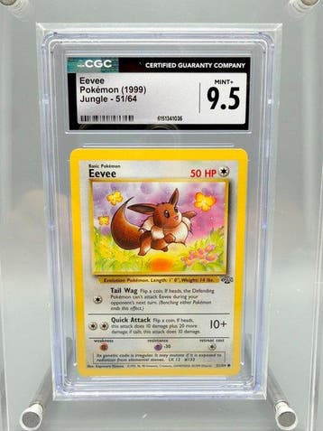 Pokémon Graded card - Eevee - CGC 9.5 - WOTC - Jungle