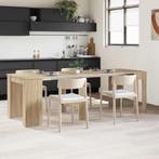vidaXL Eettafel 240 x 85 x 75 cm Bewerkt hout Sonoma Eiken, Huis en Inrichting, Tafels | Eettafels, Verzenden, Nieuw