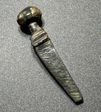 Romain antique Bronze Ancienne amulette en bronze romaine