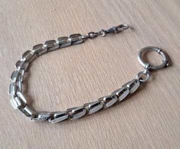 Argent - Chaîne - gilet montre de poche