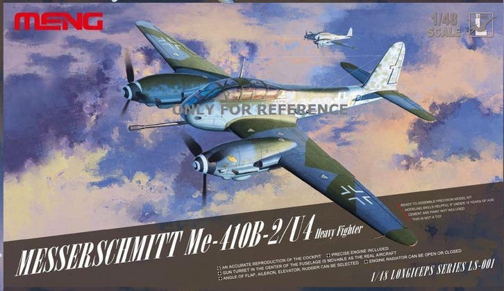MENG-Model LS-001 Messerschmitt Me-410B-2/U4 Heavy Fighter, Hobby en Vrije tijd, Modelbouw | Vliegtuigen en Helikopters, Nieuw