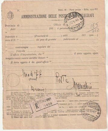 Garde nationale républicaine 1944 - 19 mai GNR timbre fiscal, Gestempeld