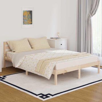 vidaXL Bedframe massief grenenhout 140x200 cm, Huis en Inrichting, Verzenden, Nieuw