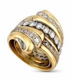 Ring - 14 karaat Exclusieve vintage 14k rosegoud 3,30 ct