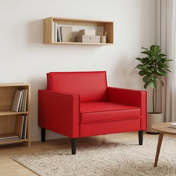 vidaXL XL-fauteuil Rood Kunstleer, Verzenden, Nieuw