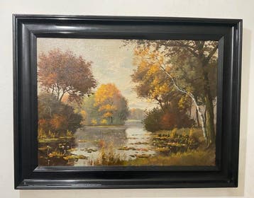 Hollandse school (XX) - Hollandse landschap, Antiek en Kunst