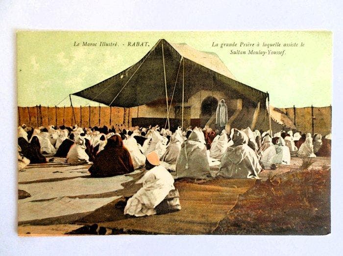 Marokko, Marokko - Sultan Moulay-Youssef - Het Grote Gebed -, Collections, Cartes postales | Étranger
