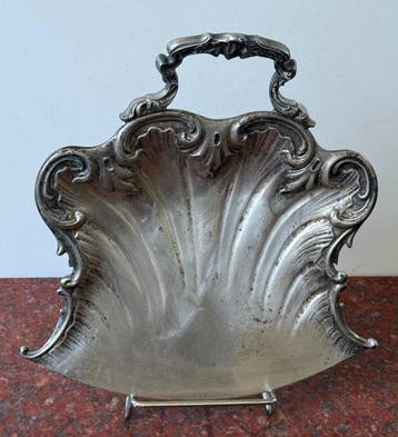 Ramasse-miettes - Plaqué(e) argent - Rococo antique / Louis, Antiquités & Art