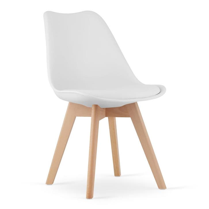 Eetkamerstoel MARK 46% korting | Retour deal | Nu weg is weg, Huis en Inrichting, Stoelen, Wit, Zo goed als nieuw, Hout, Verzenden