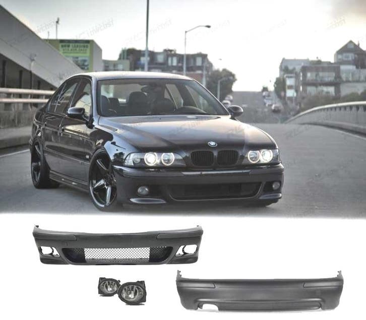 KIT CARROSSERIE BMW E39 LOOK M5 PARE CHOCS AVANT + ARRIÈRE +, Autos : Pièces & Accessoires, Carrosserie & Tôlerie, Envoi