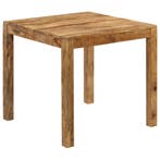 vidaXL Eettafel 82x80x76 cm massief mangohout, Huis en Inrichting, Verzenden, Nieuw